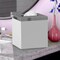 Tissue Box | Resin Square Tissue Box Cover with Metal Trim Finish